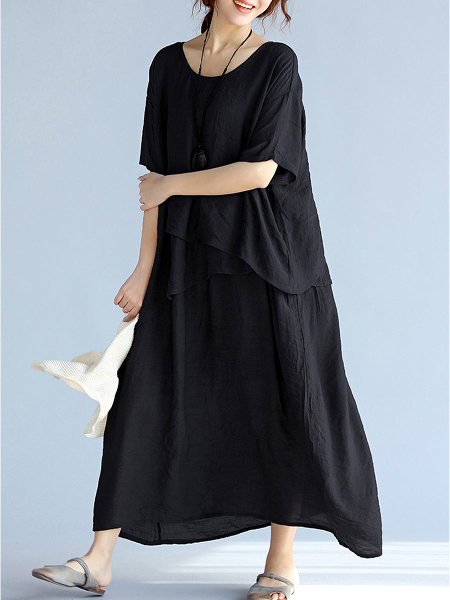 Slim and irregular casual dress