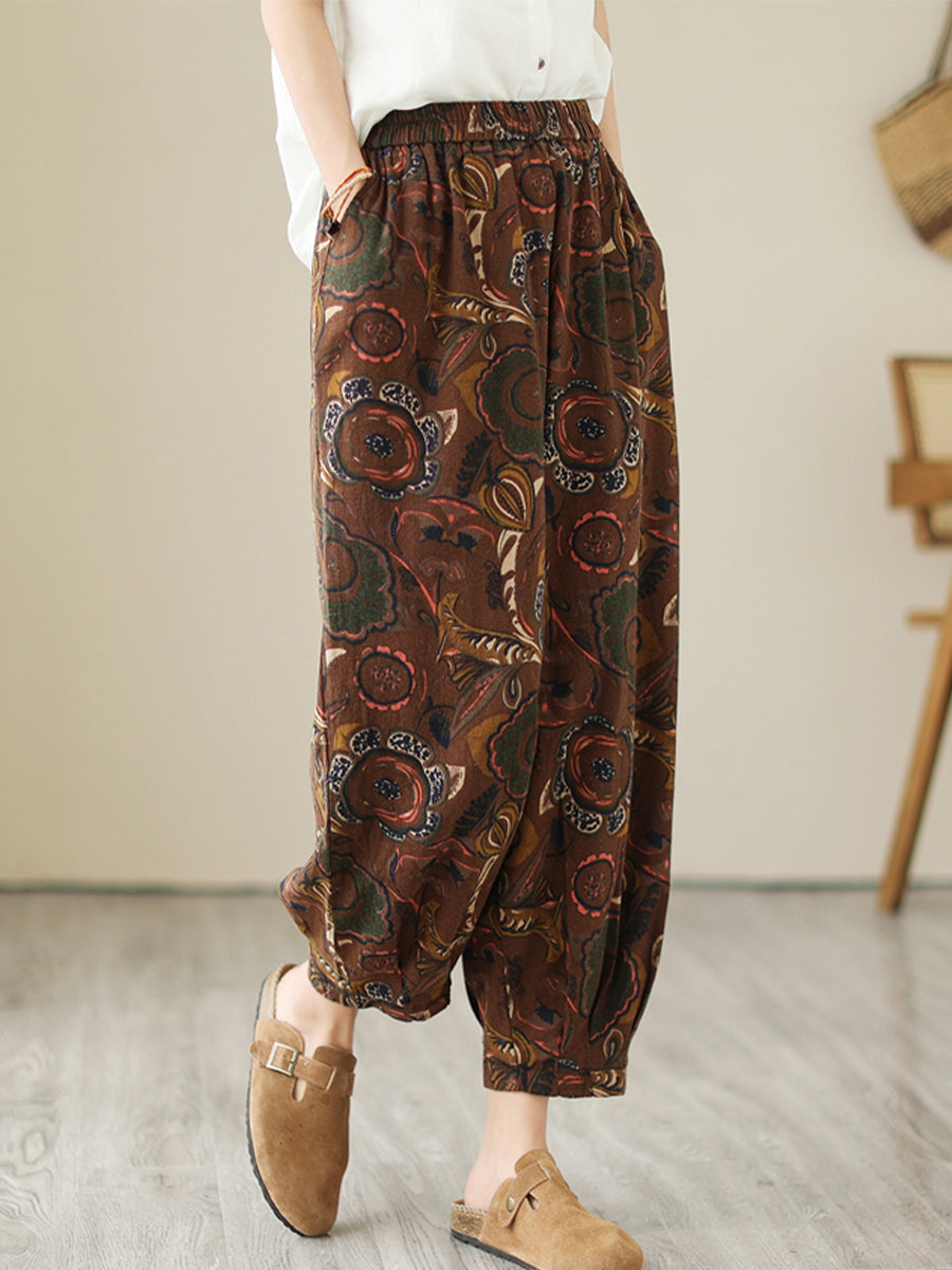 Vintage printed pant