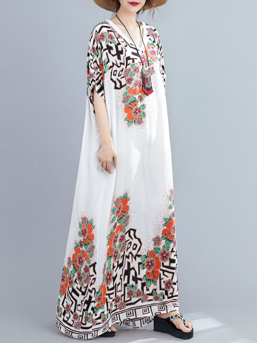 Ethnic printed long dress