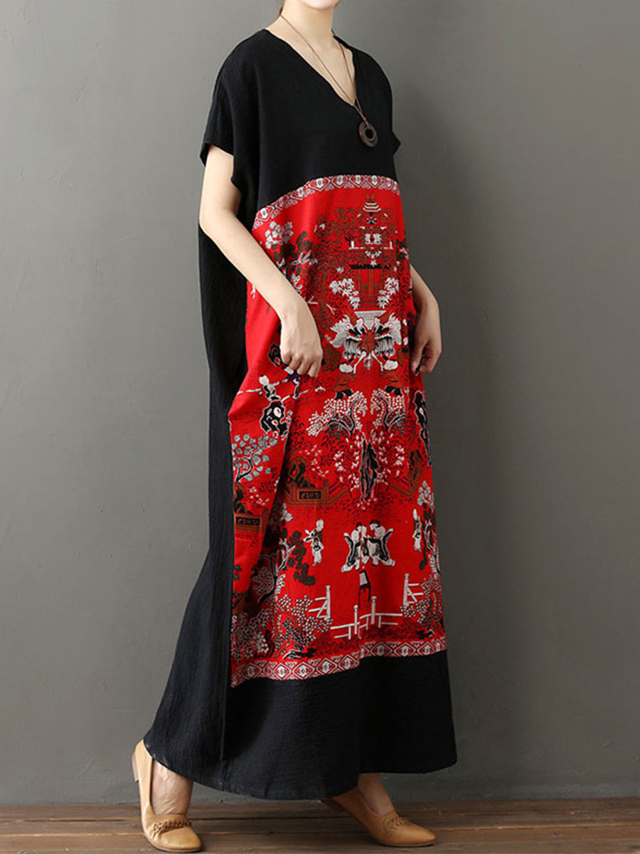 Ethnic Art Print Dress