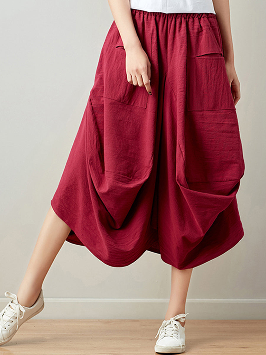 Oversized Slim Lantern Skirt