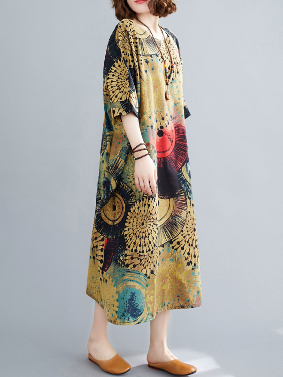 Casual printed oversized dress