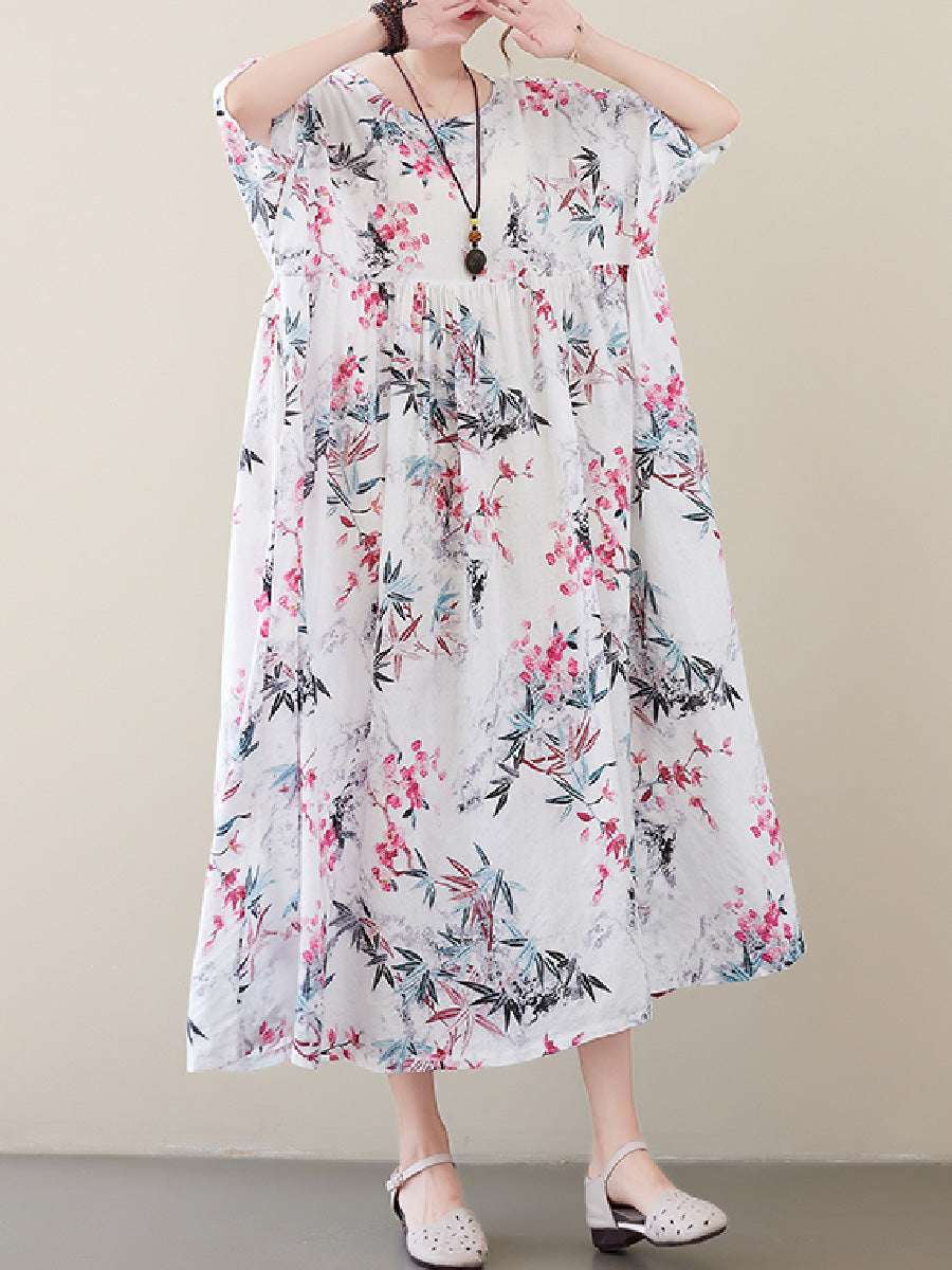 Floral Casual Plus Size Dress