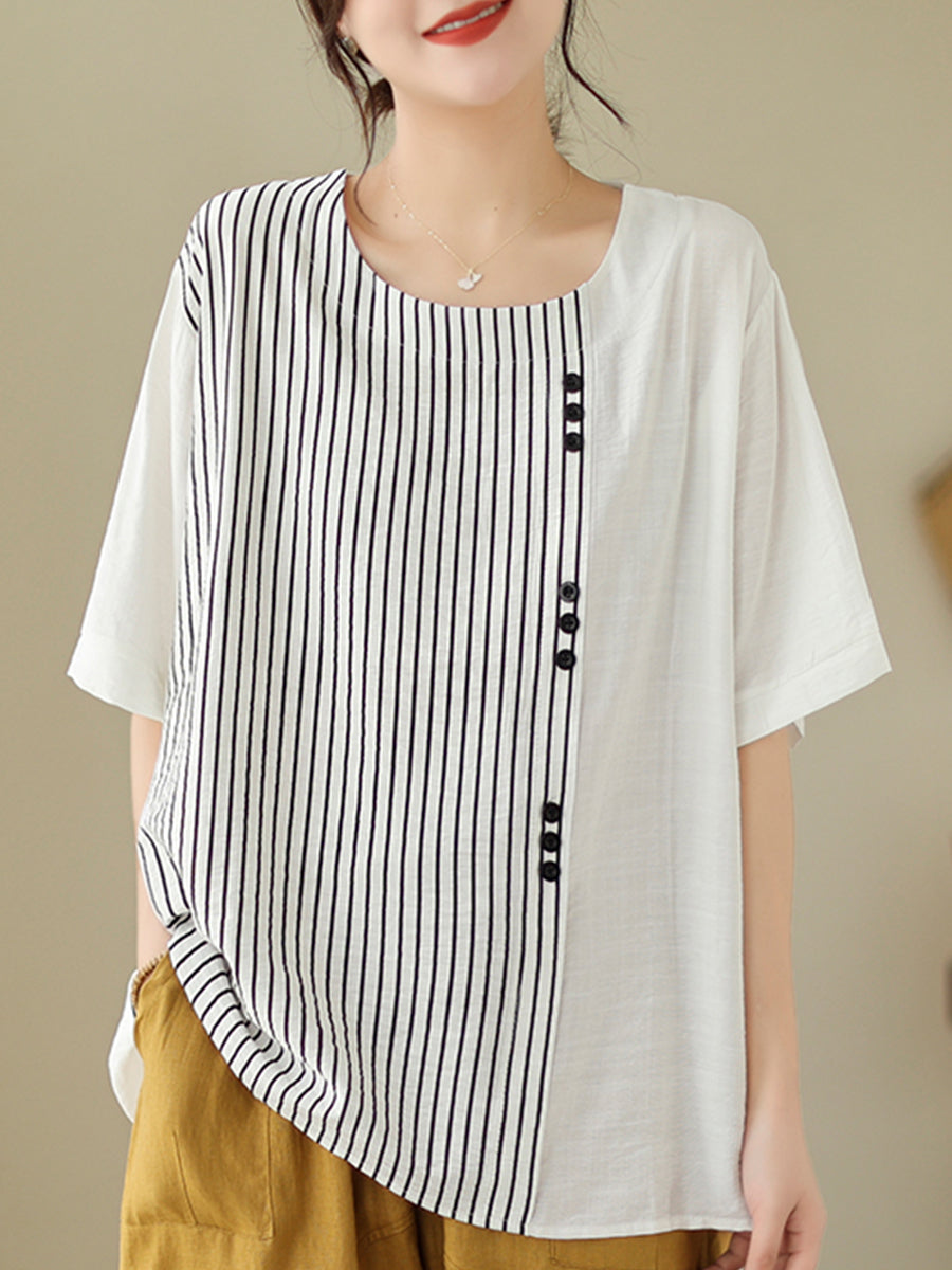 Oversized vertical pattern shirt