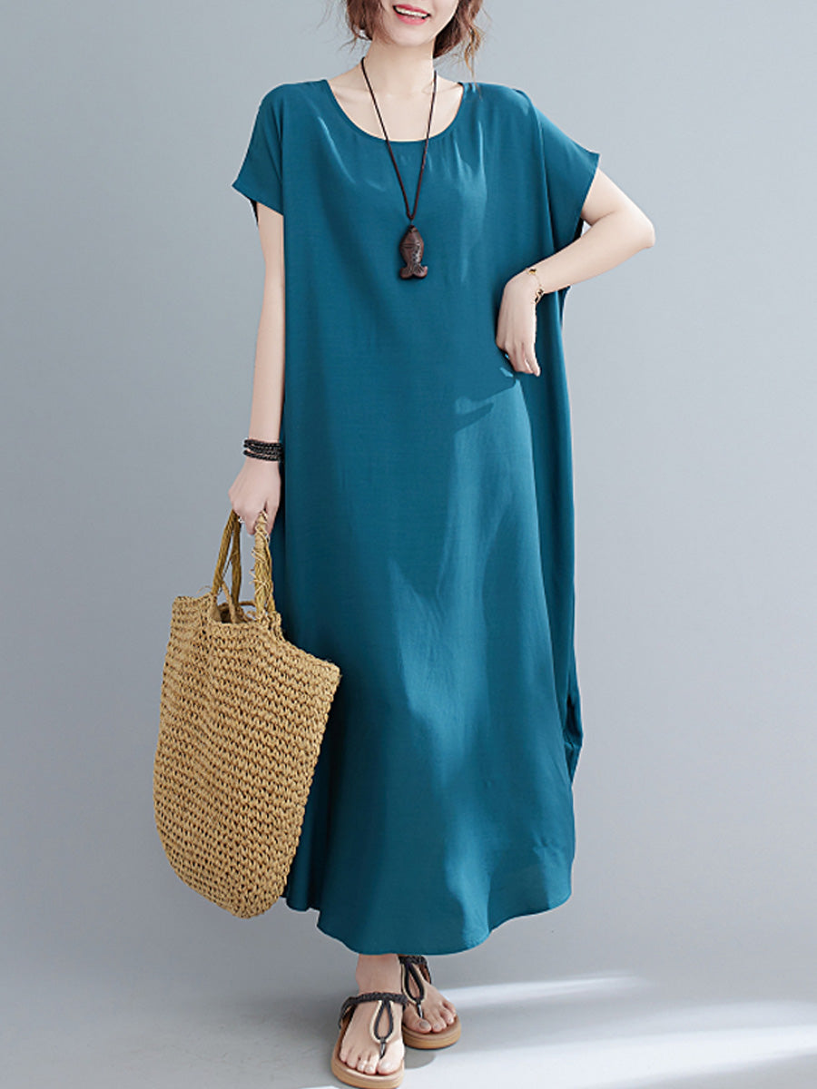 Oversized Solid Color Dress