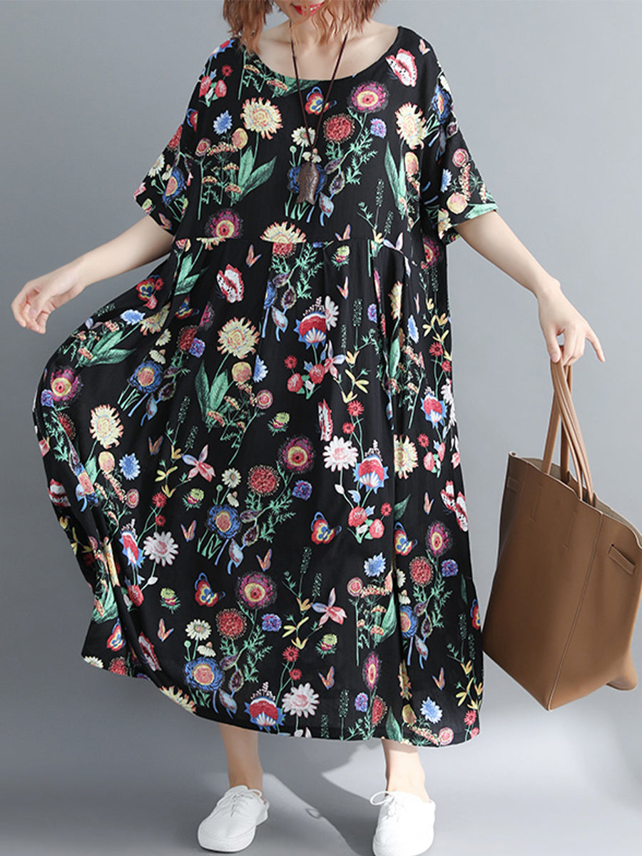 Floral Holiday Casual Dress