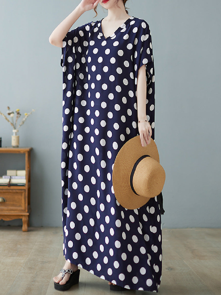 Dot printed cotton Dress