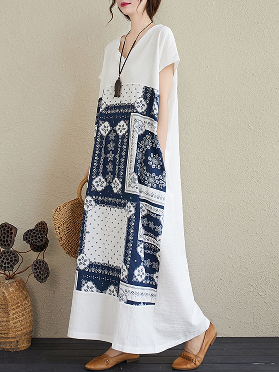 Ethnic Print Casual Dress