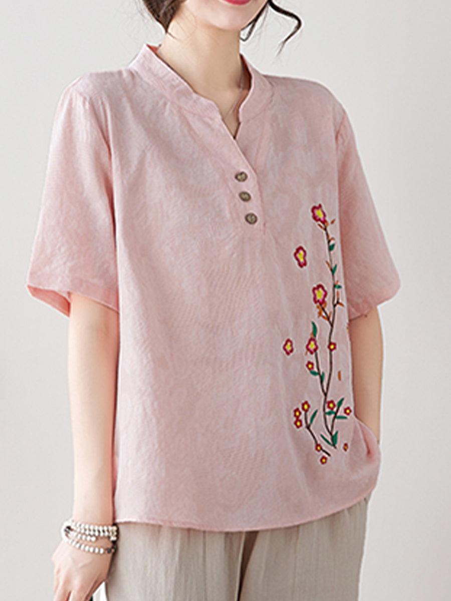 Small flower printed shirt