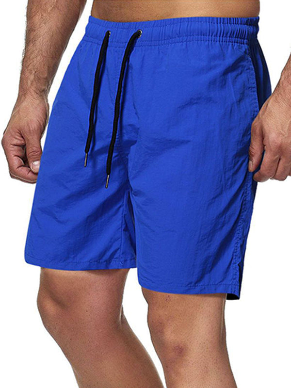 Men's Solid Surf Beach Casual Shorts