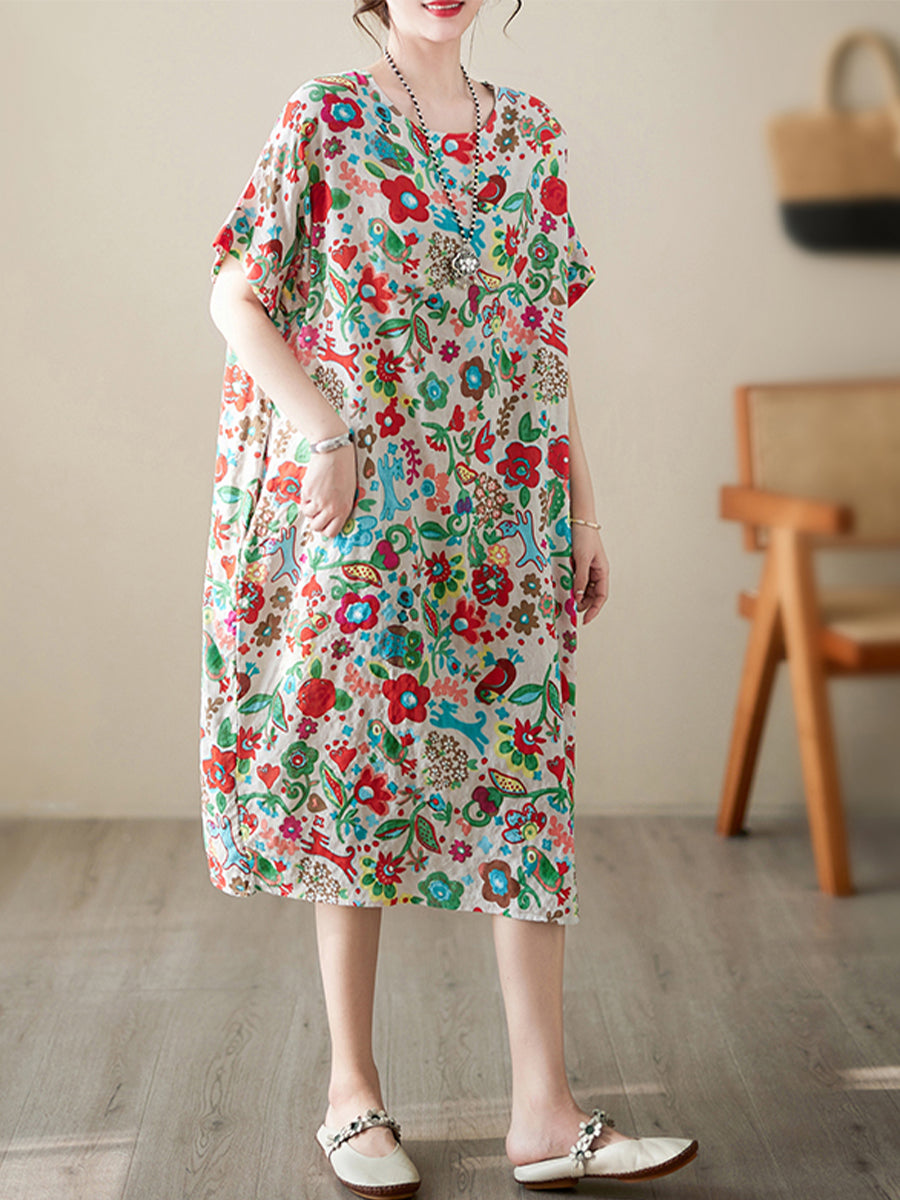 Floral Holiday Casual Dress