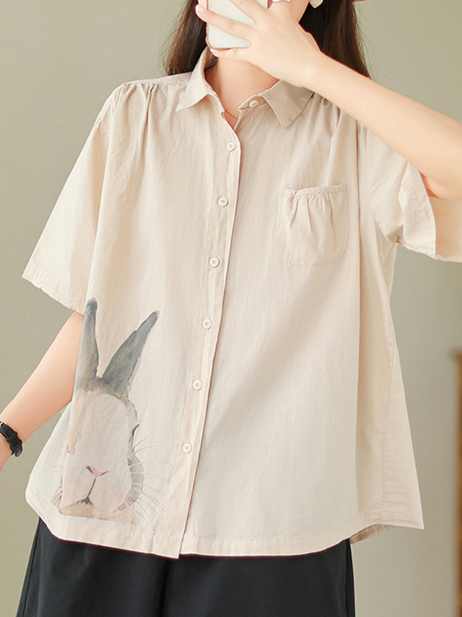 Rabbit printed top