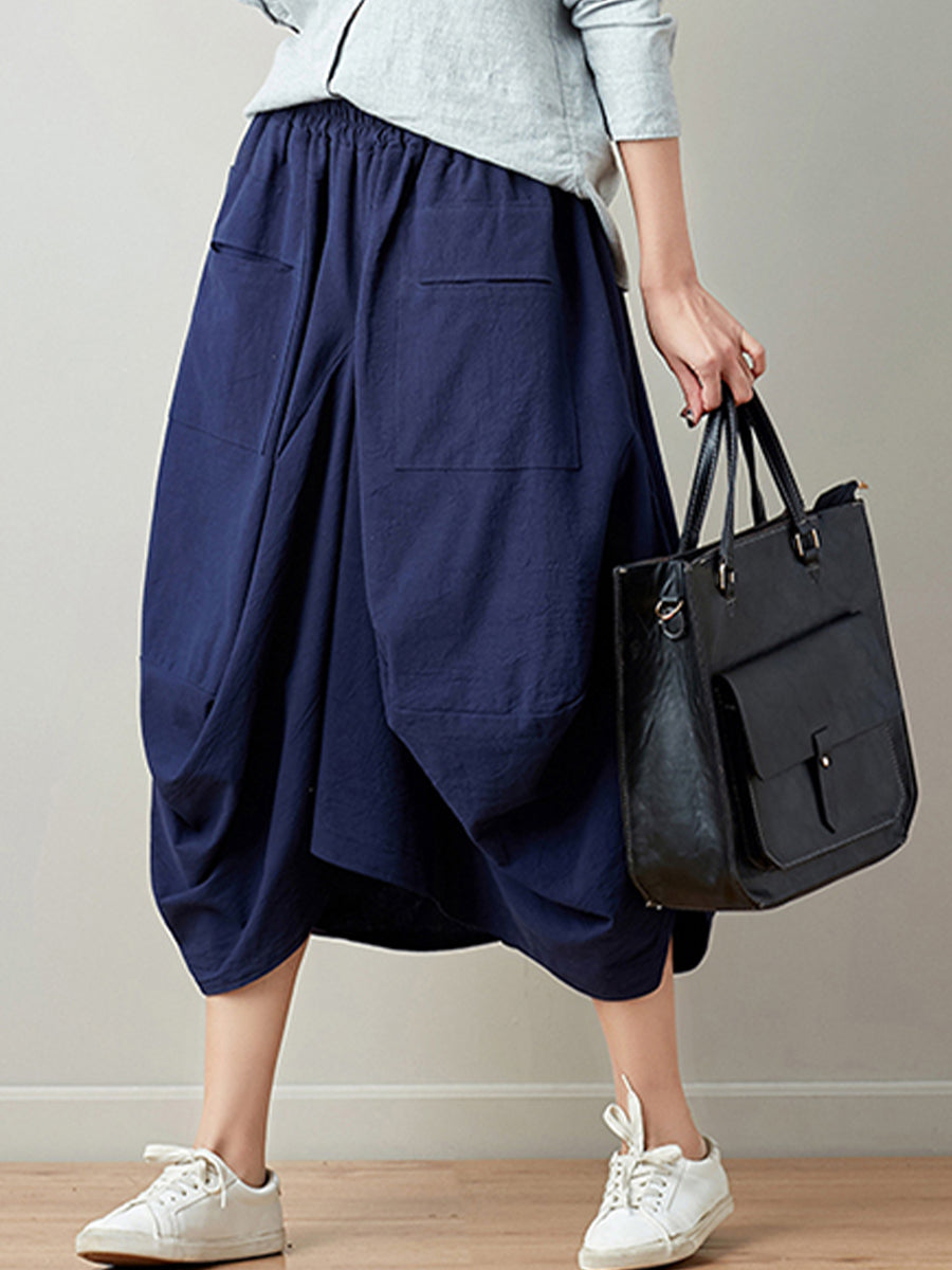 Oversized Slim Lantern Skirt