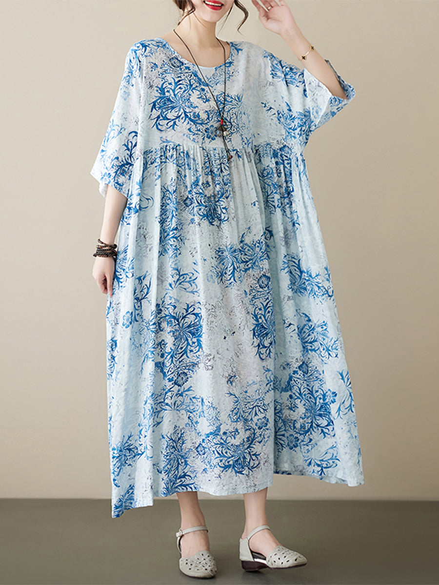 Floral Plus Size Casual Dress