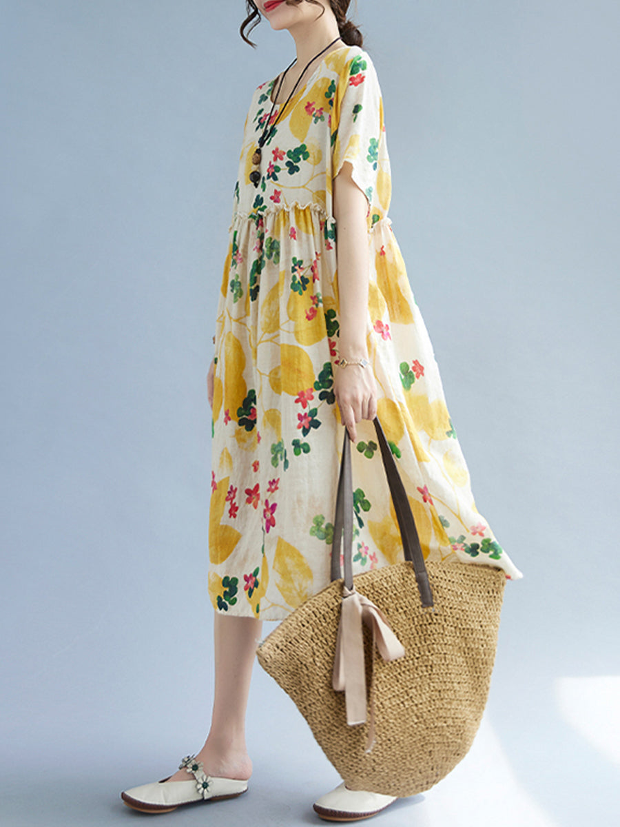 Floral Holiday Casual Dress