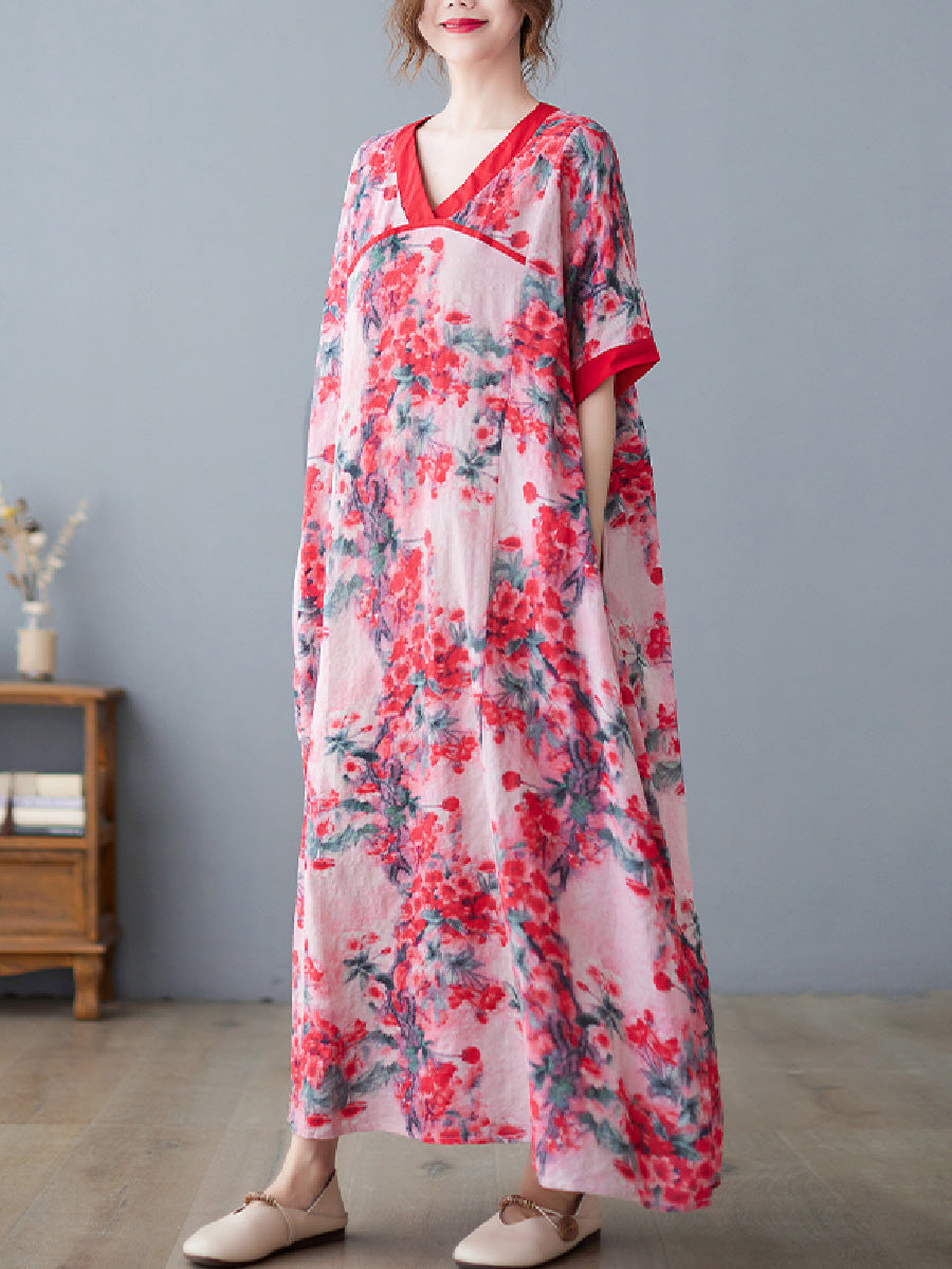 Floral Casual Plus Size Dress