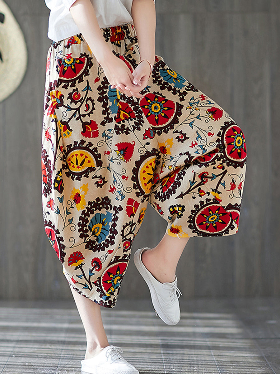 Vintage printed Casual pant