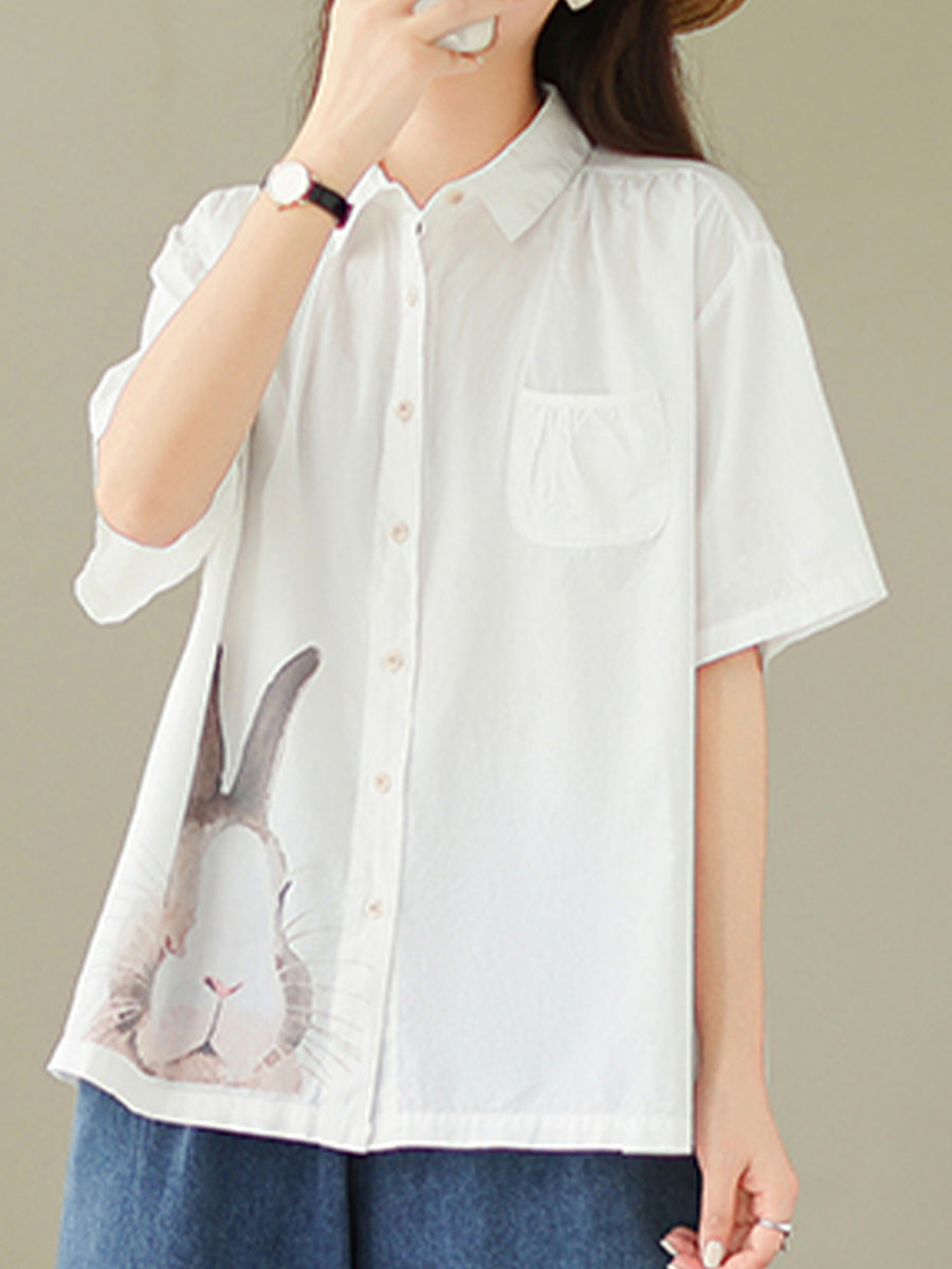 Rabbit printed top