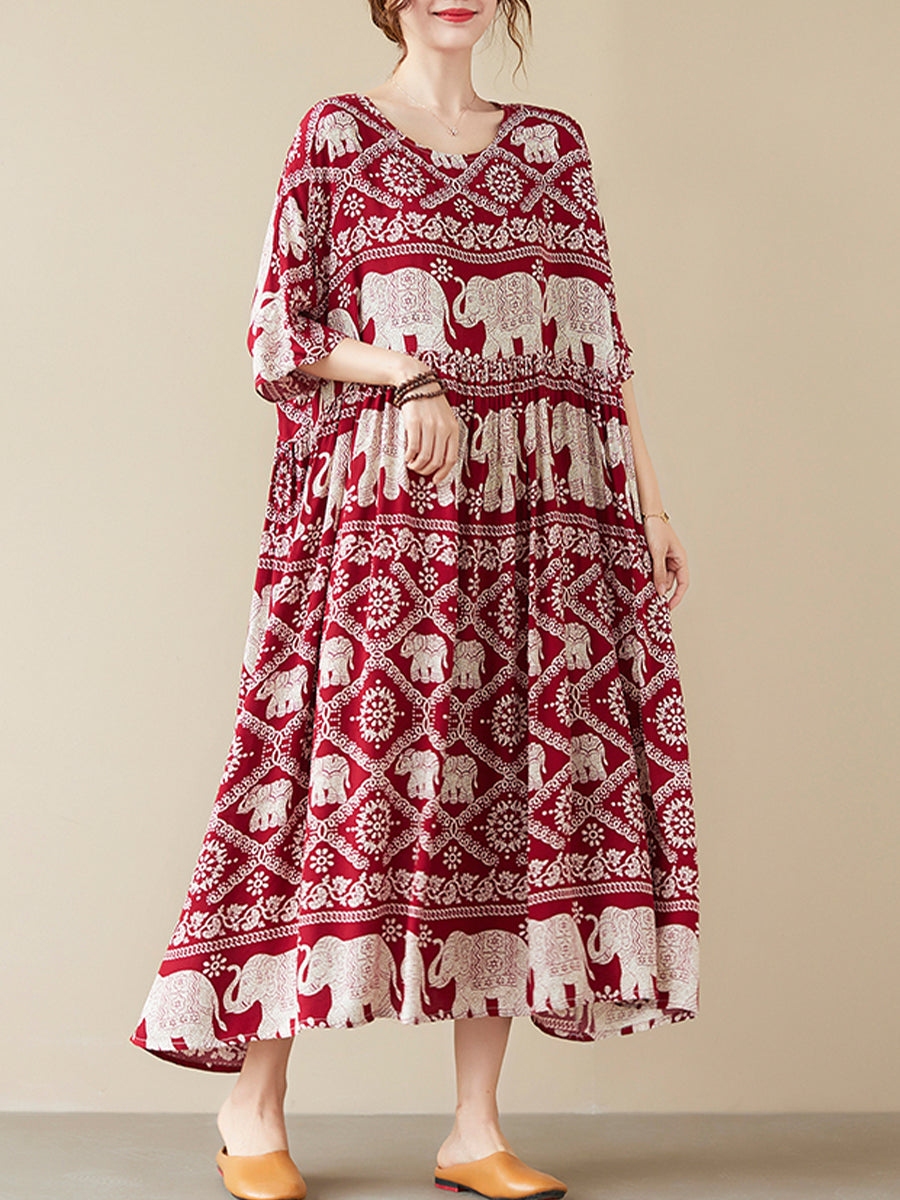 Oversized ethnic style dress