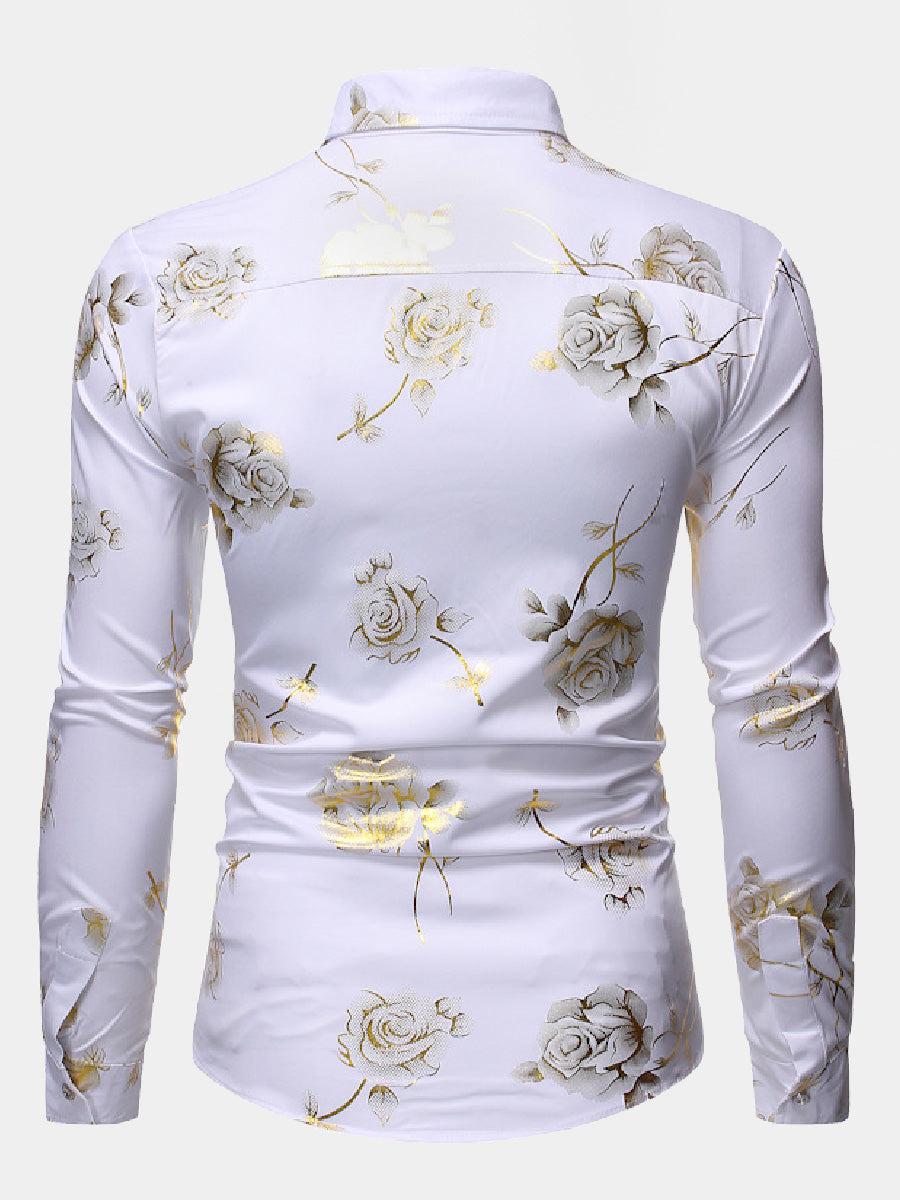 Men's rose gilded long sleeve shirt