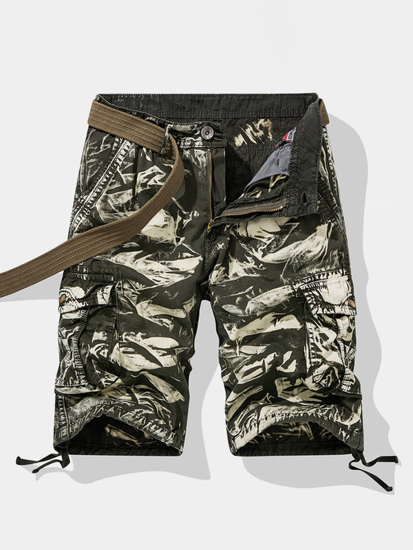 Men's Camo Loose Fit Cotton Casual Shorts