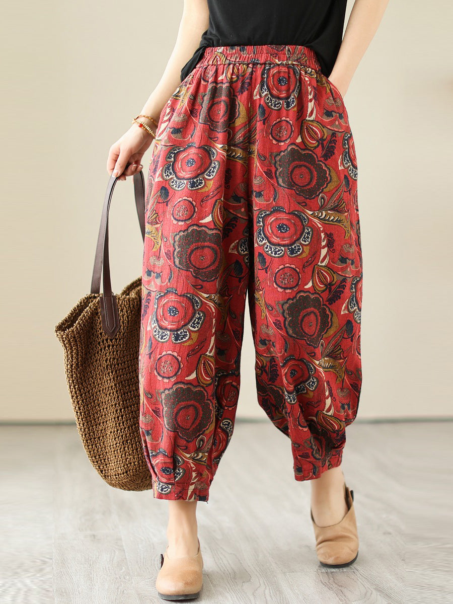 Vintage printed pant