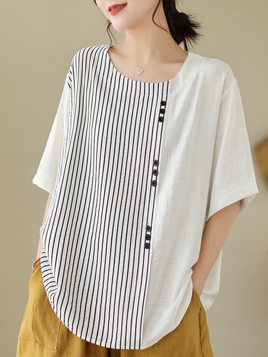 Oversized vertical pattern shirt