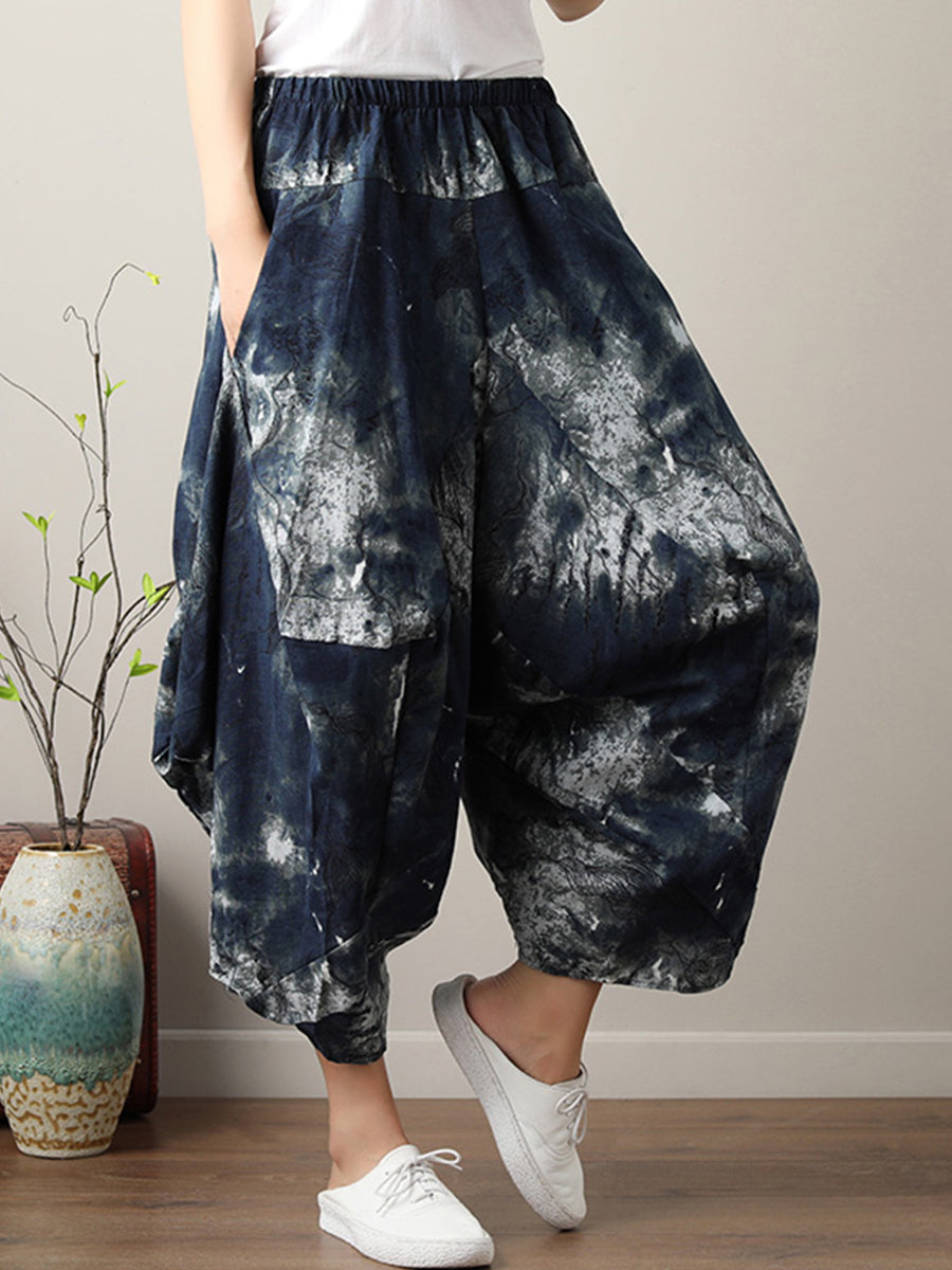 Casual printed oversized pant