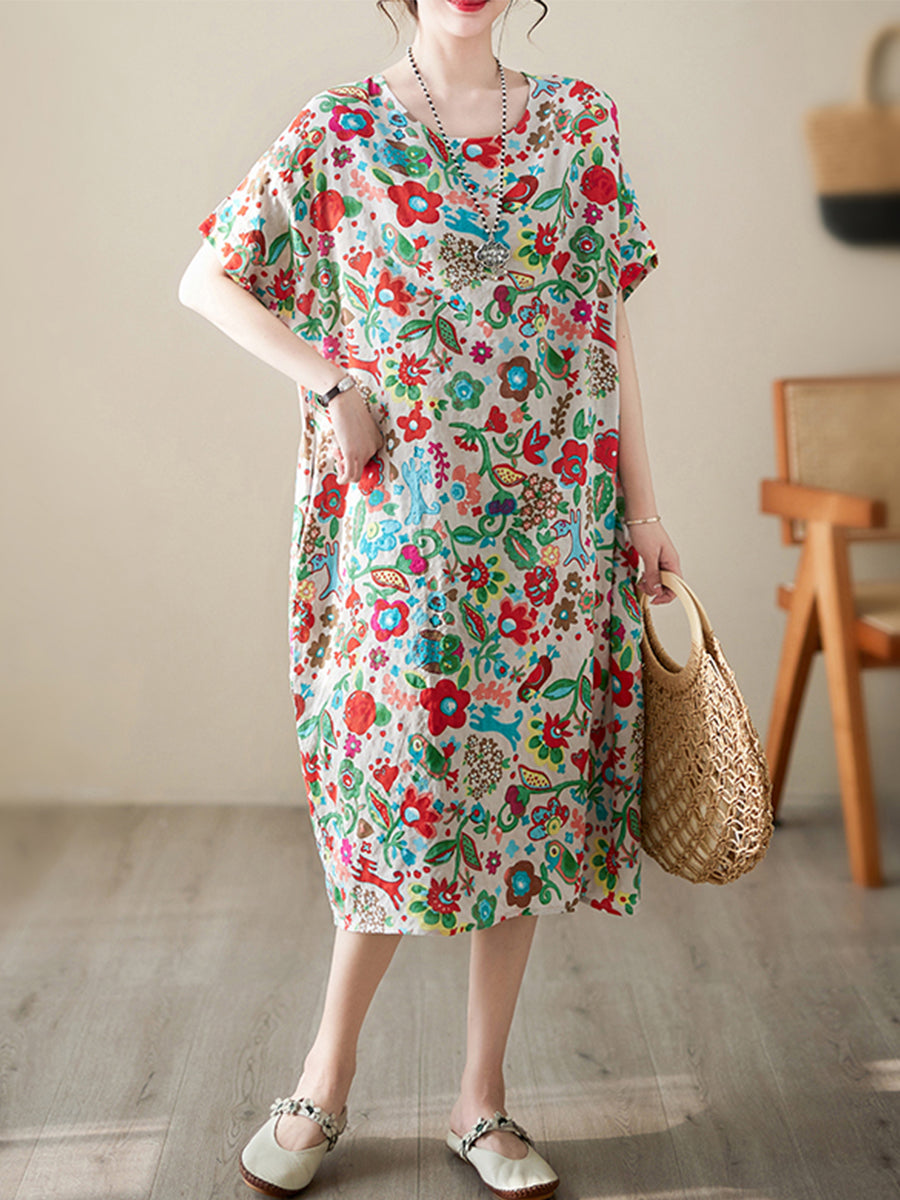 Floral Holiday Casual Dress