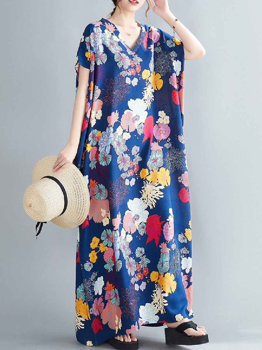 Floral cotton and linen Dress