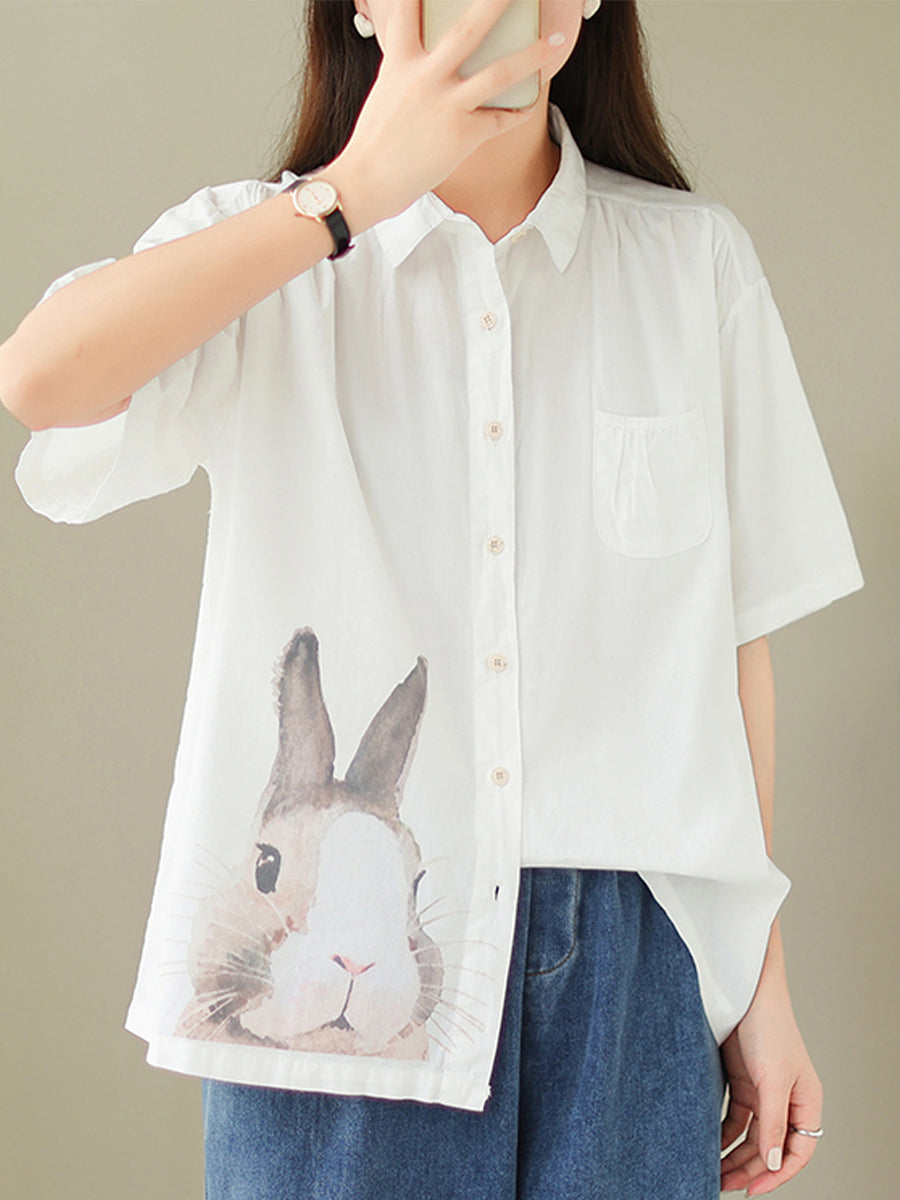 Rabbit printed top