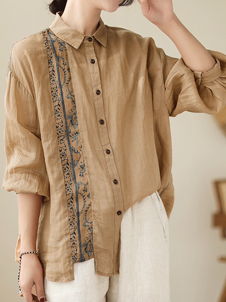 Ethnic style minimalist top