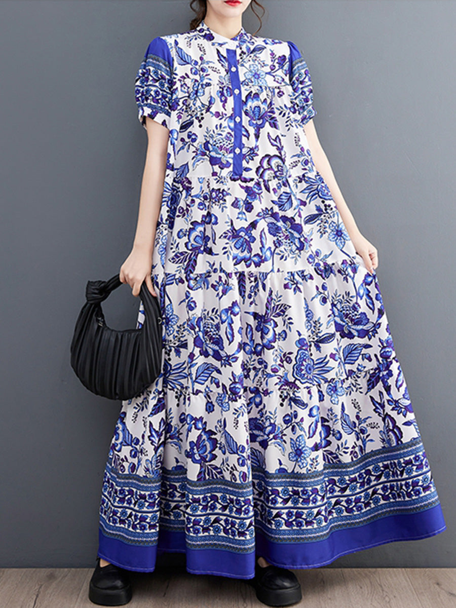 Ethnic Print Casual Loose Dress