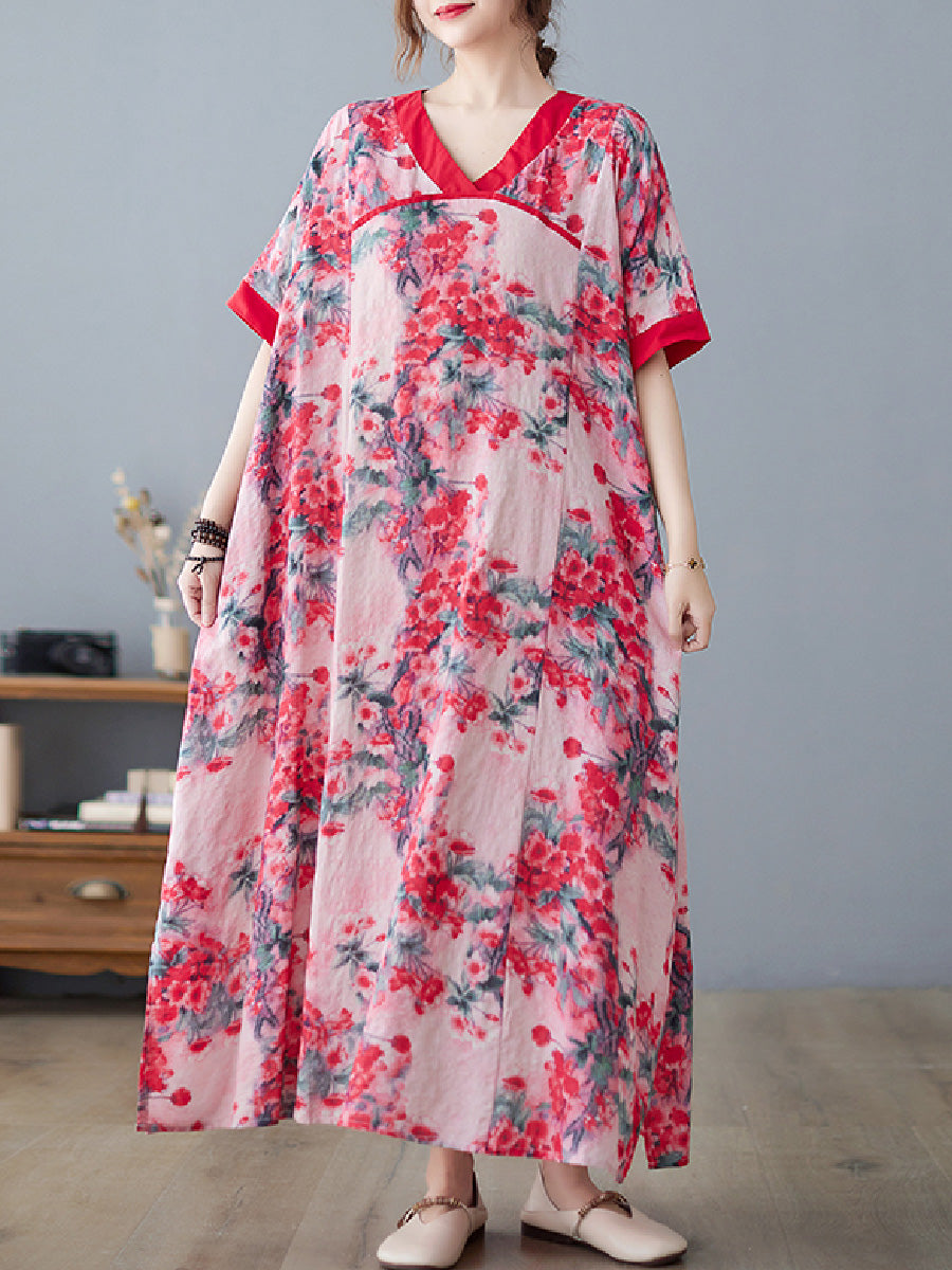 Floral Casual Plus Size Dress