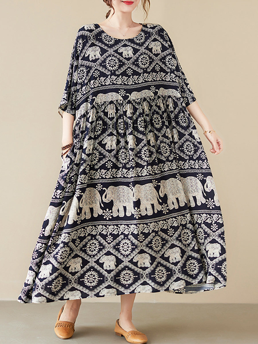 Oversized ethnic style dress