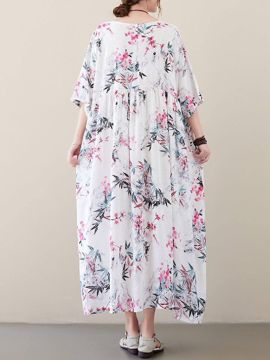 Floral Casual Plus Size Dress