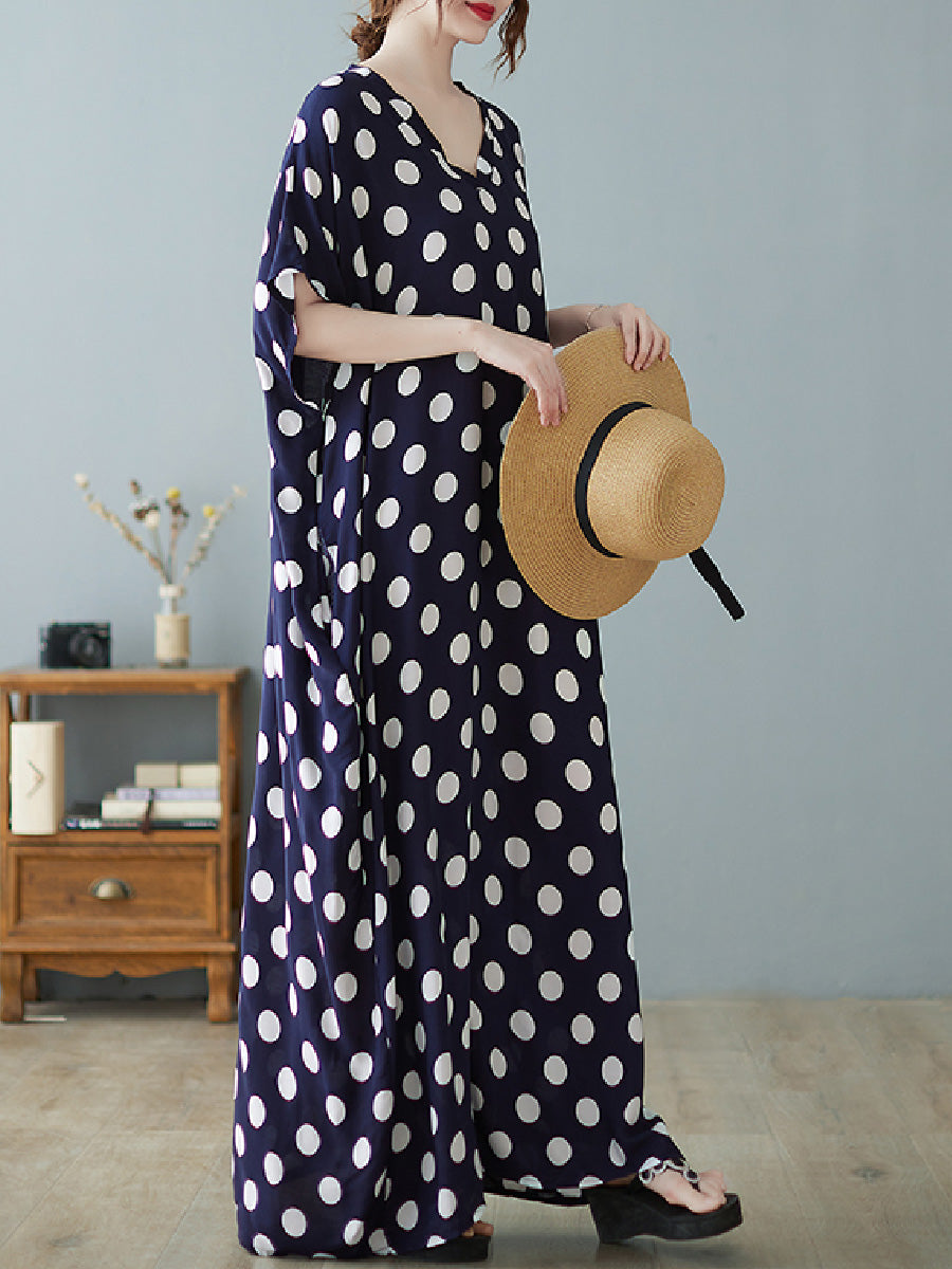 Dot printed cotton Dress