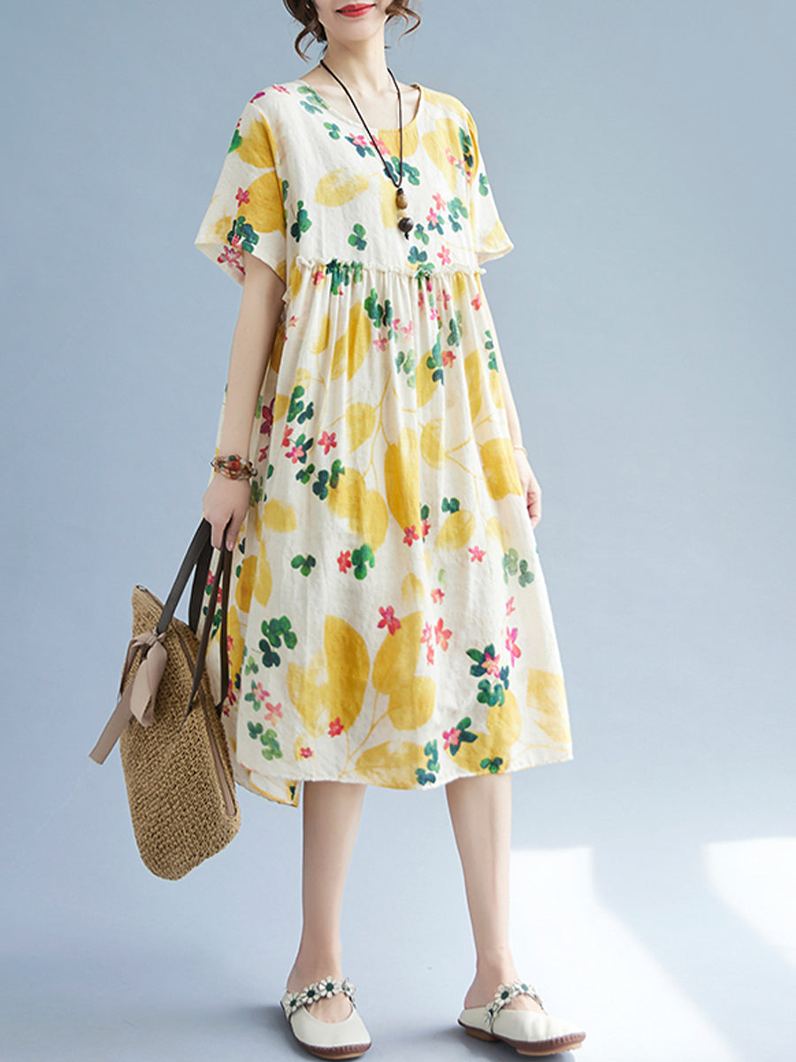 Floral Holiday Casual Dress