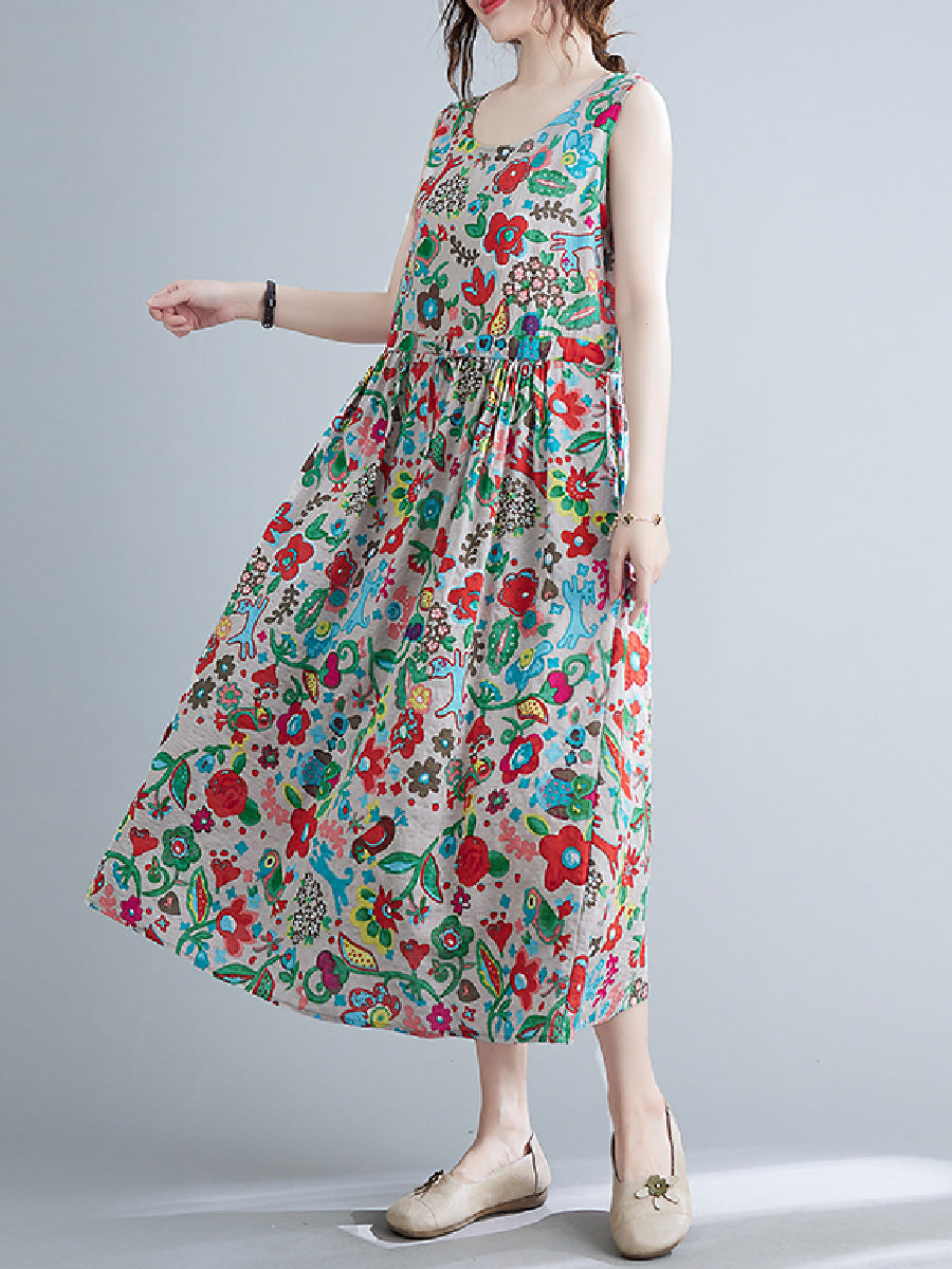 Oversized floral waistband Dress