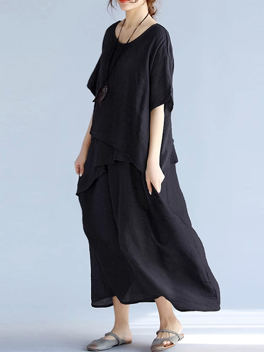 Slim and irregular casual dress