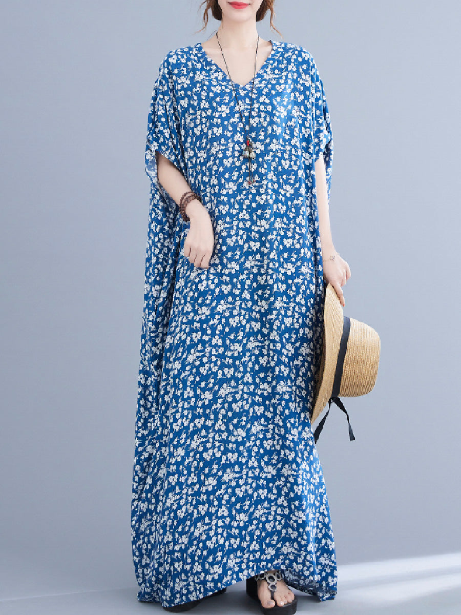 Cotton small floral wide Dress