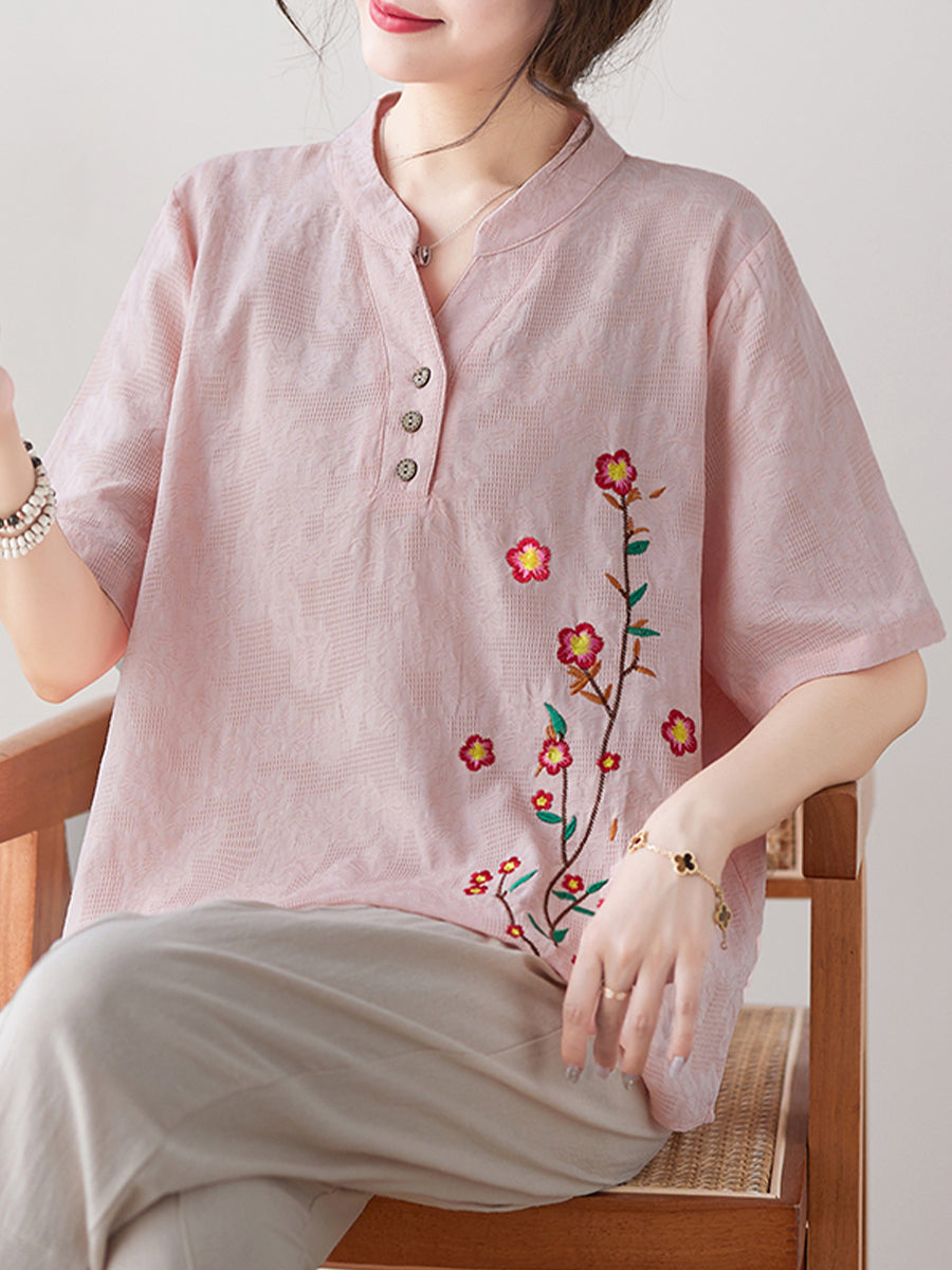 Small flower printed shirt