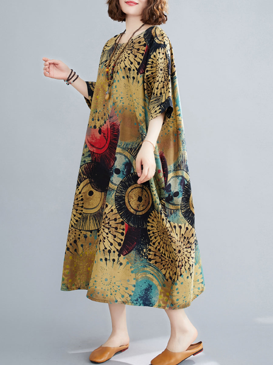 Casual printed oversized dress