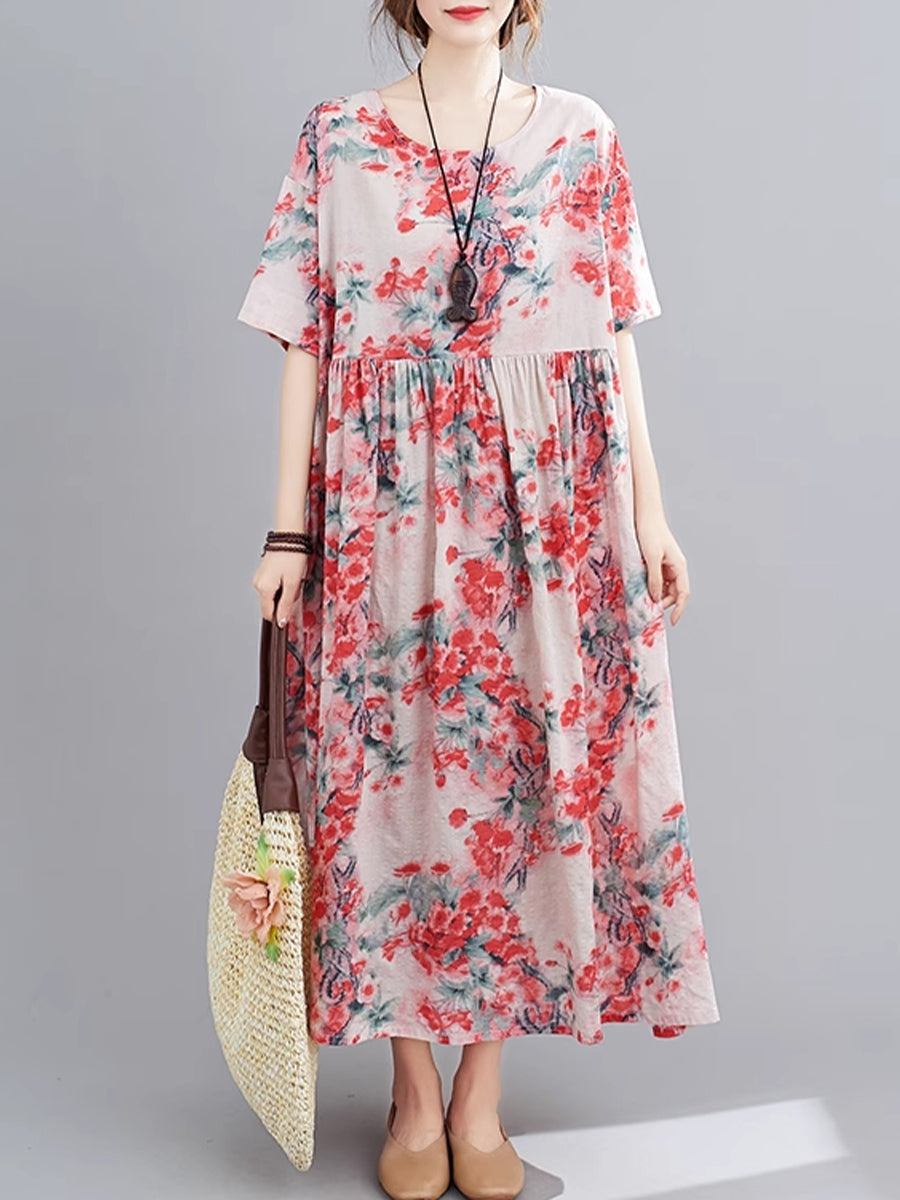 Floral Holiday Casual Dress