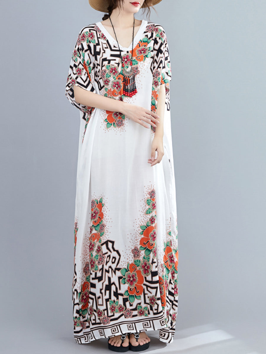 Ethnic printed long dress