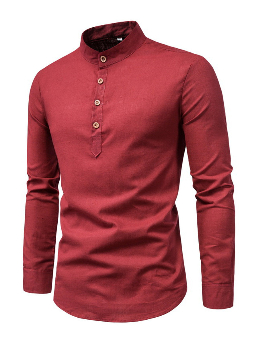 Men's Button casual Long Sleeve Shirt