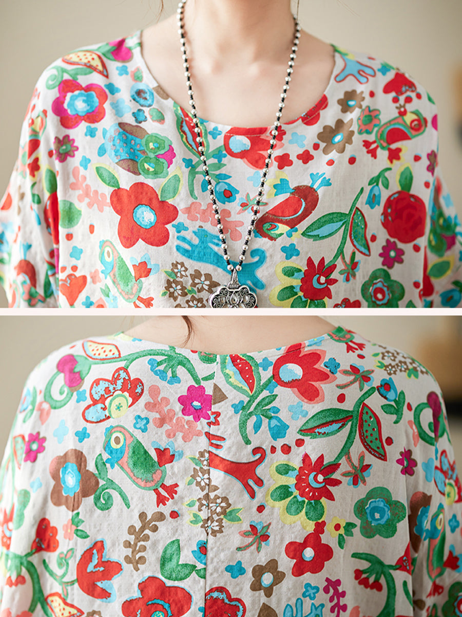 Floral Holiday Casual Dress