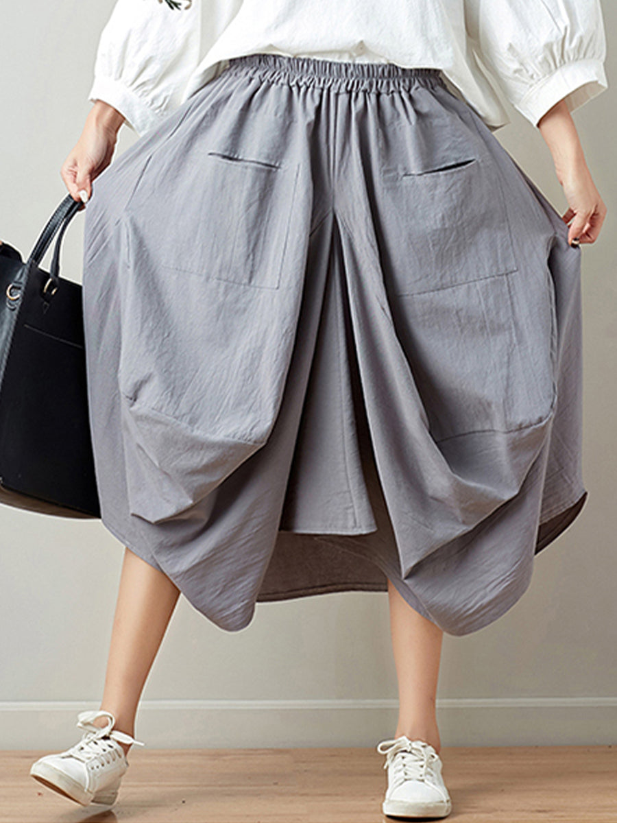 Oversized Slim Lantern Skirt