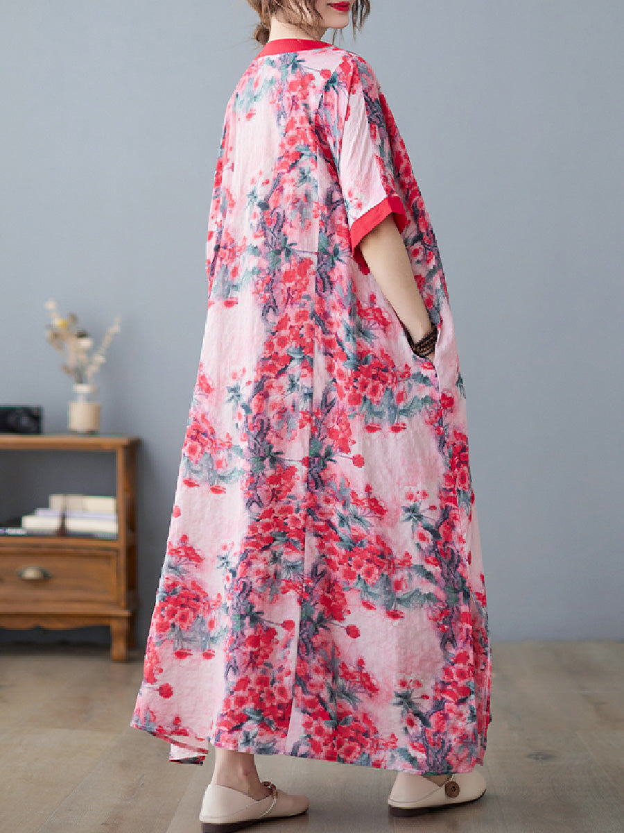 Floral Casual Plus Size Dress