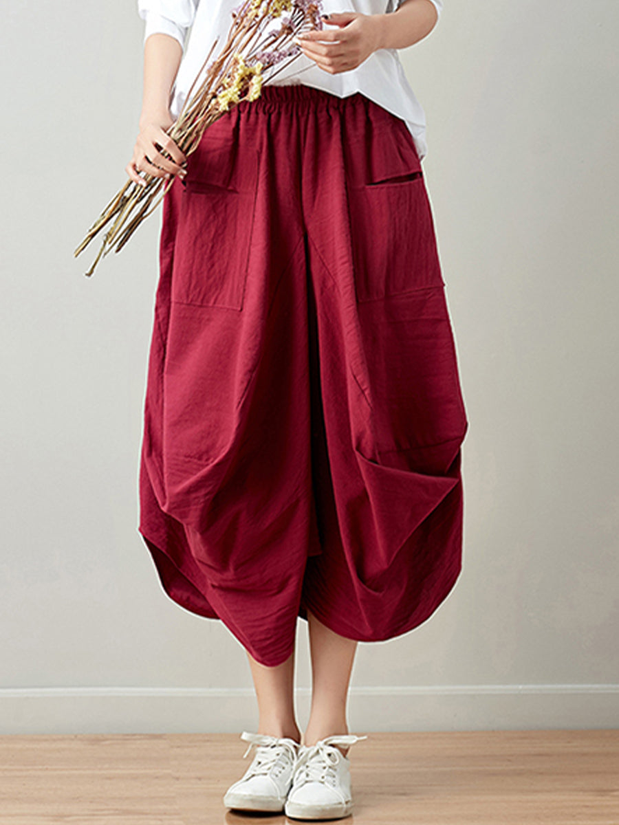 Oversized Slim Lantern Skirt